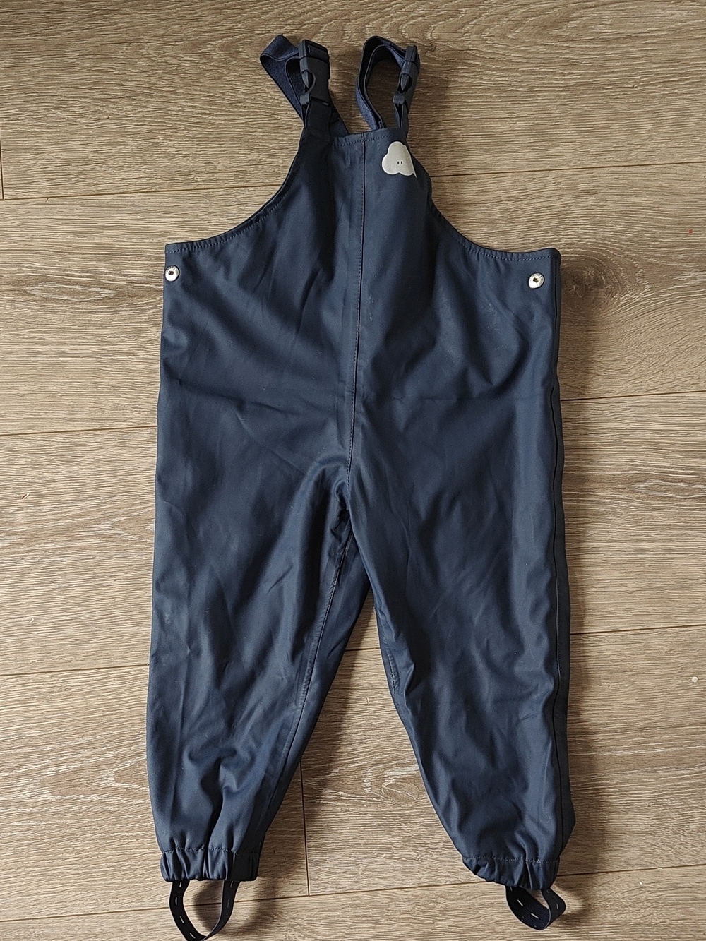 MORI Waterproof Windproof Rain Suit Jacket & Pants Set Navy/Yellow 18-24M - Picture 10 of 16